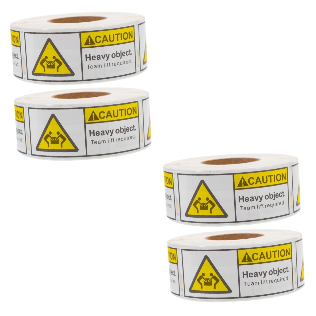 Mobestech 4rouleaux Autocollants Avertissement Poids Lourd Étiquettes Adhésives Pour Expédition Et Manutention De Colis Lourds De Stickers Pour Transport Sécurisé