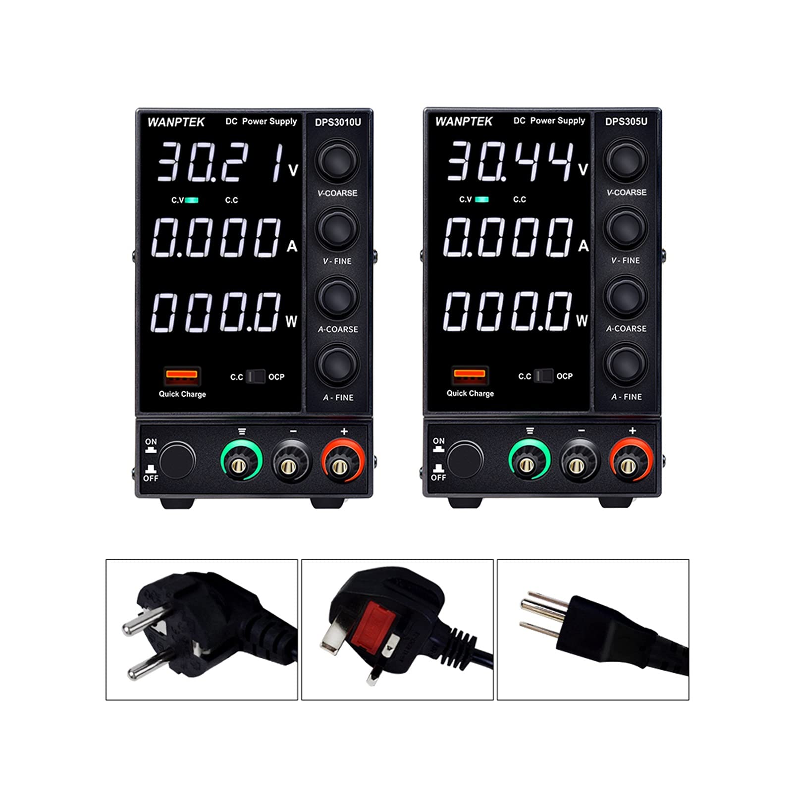 Transformador ​De Potencia Cambio de Fuente de alimentación DC Ajustable 4 dígitos Laboratorio Banco Fuente de energía 30V 10A 30V 5A 0. 01V 0. 001A AC Transformador Interruptor