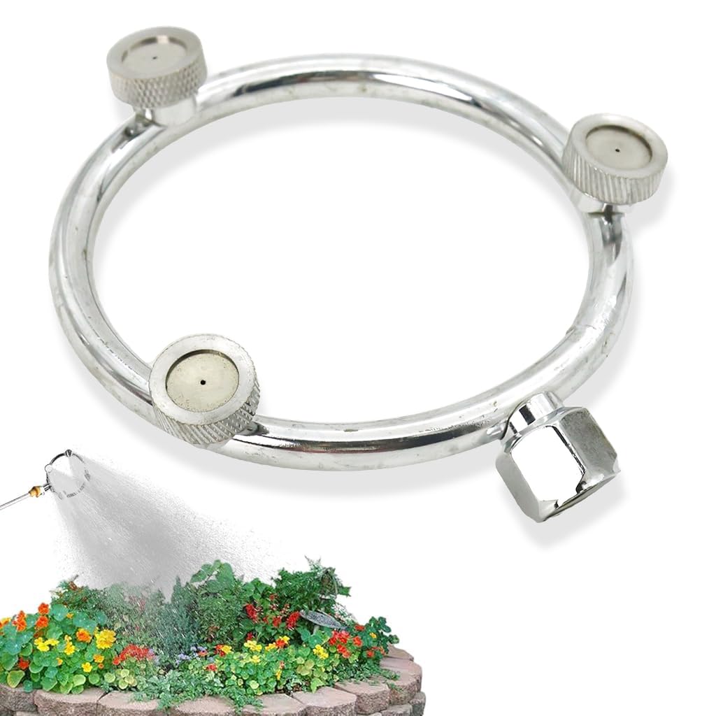 HASTHIP® Metal Garden Sprayer Nozzle - Multi-Porous Garden Spray Pump - Outdoor Water Spray For Plants - Stainless Steel Atomizing Ring Nozzle - High-Pressure Multi Head Spray Nozzle for Garden/Grass (B0DFG4B1FR) Amazon Price History, Amazon Price Tracker