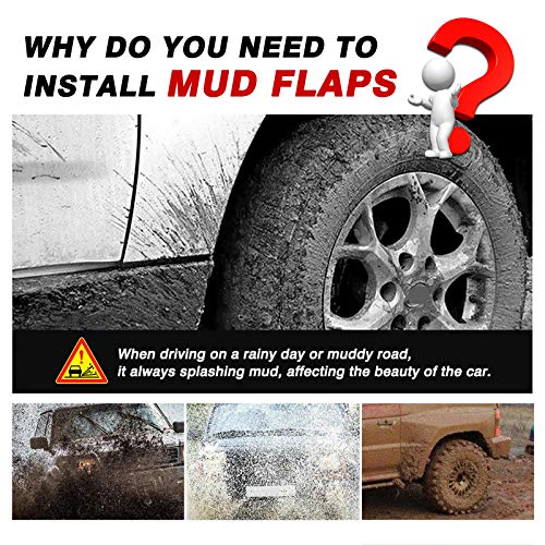 Image of Autorder Mud Flpas Splash Guards for Kia Seltos 2021 2022 2023 2024 2025 Accessories Mudflap Fender Flares Front and Rear Mud Guard Set 4PCS