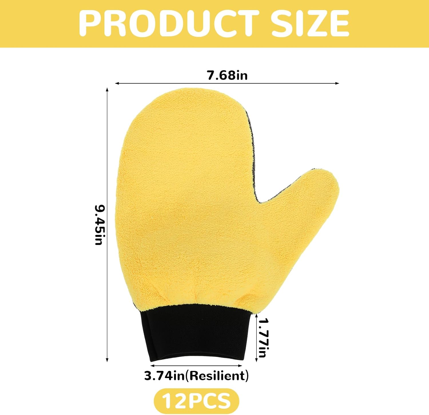 12 Pcs Paint Mitt Gloves Cleaning and Dusting Mitt with Thumb Painter and Decorating Gloves Reusable Coral Fleece Car Wash Mitt Deck Stain Applicator for Painter Decorators