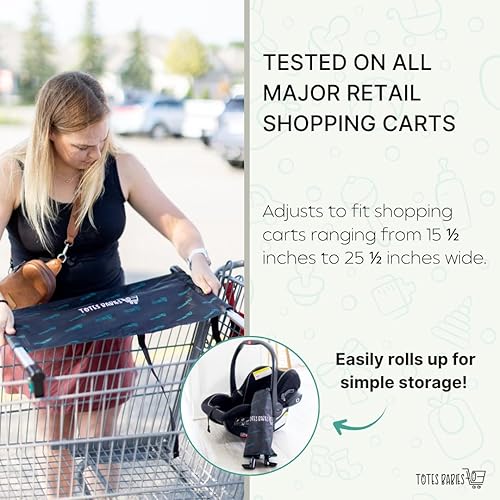 Miniatura 4 de Totes Babies - Car Seat Carrier for Shopping Carts, Allows Babies, Newborns, Infants and Toddlers to Stay Snug or Sleeping in Car Seat While Parents
