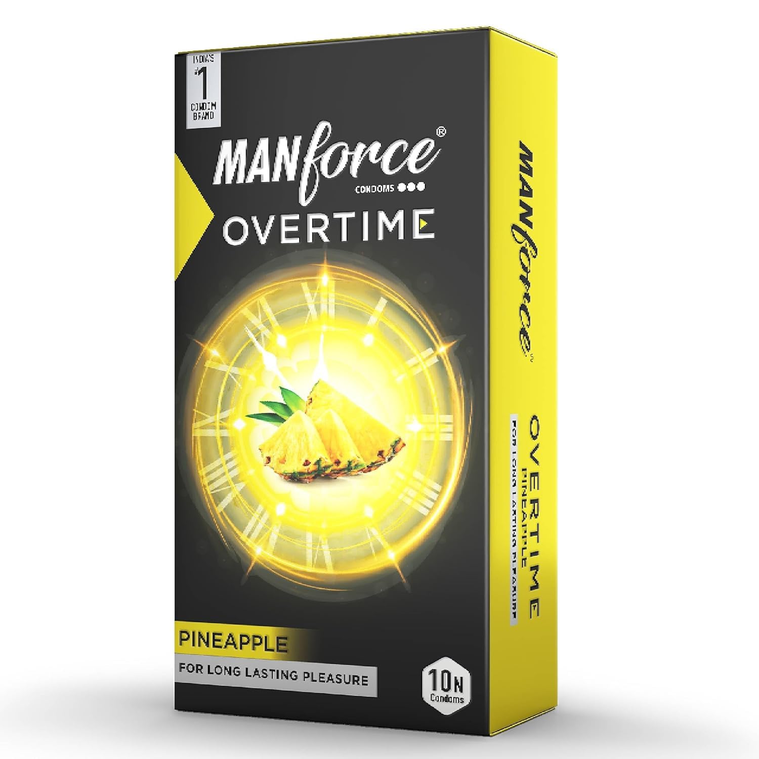 Manforce Overtime - Pack of 10 Condoms (Pineapple)-image-42