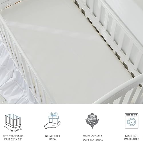 Miniatura 9 de Brandream Juego de ropa de cama 100% algodón para cuna, para niñas, felpilla copetuda, bordado, mariposa, juego de edredón de bebé, 3 piezas, color