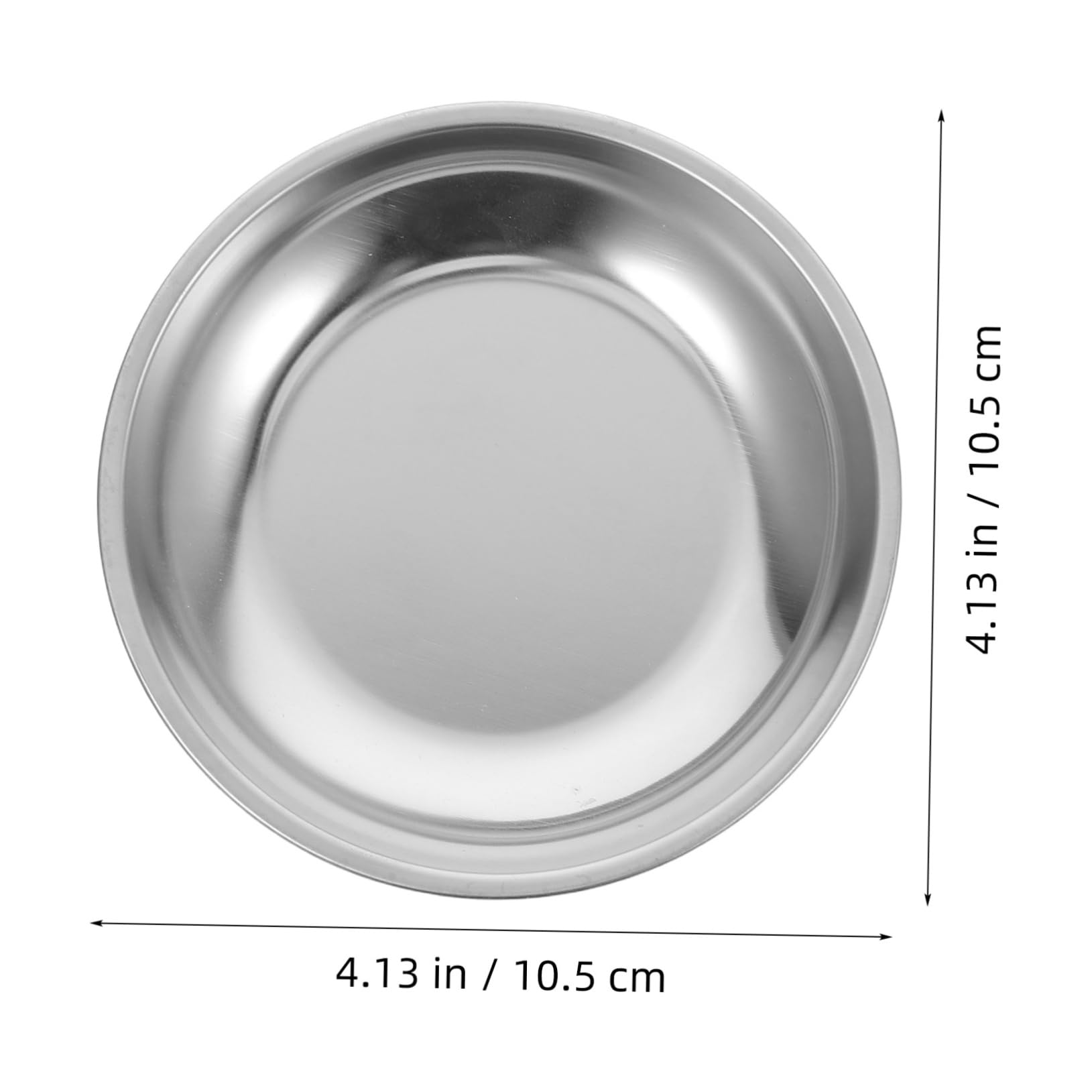 HOLIDYOYO Stainless Steel Tea Bag Tray Drip- Tea Bag Strainer Cup Holder Coasters for Home Office Round Tea Bag Storage Holder