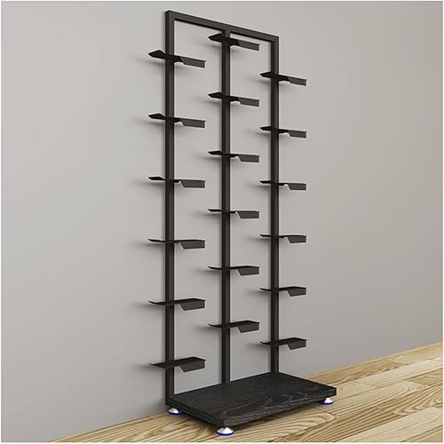 LXBAMKEA Zapatero comercial, tienda de ropa, estante de almacenamiento de zapatos para boutique, organizadores de zapatos modernos, soporte de