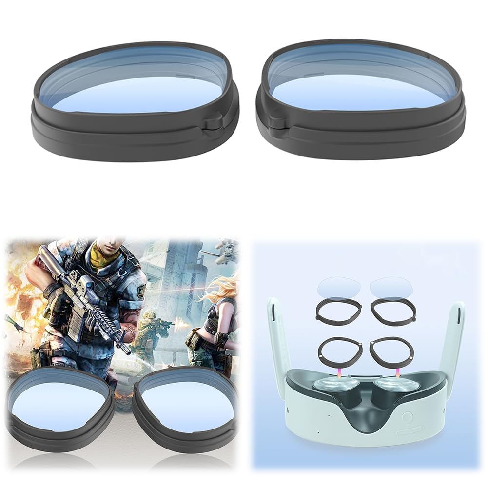 Lente para gafas Quest 3S VR Protector magnético de lente marco antiarañazos
