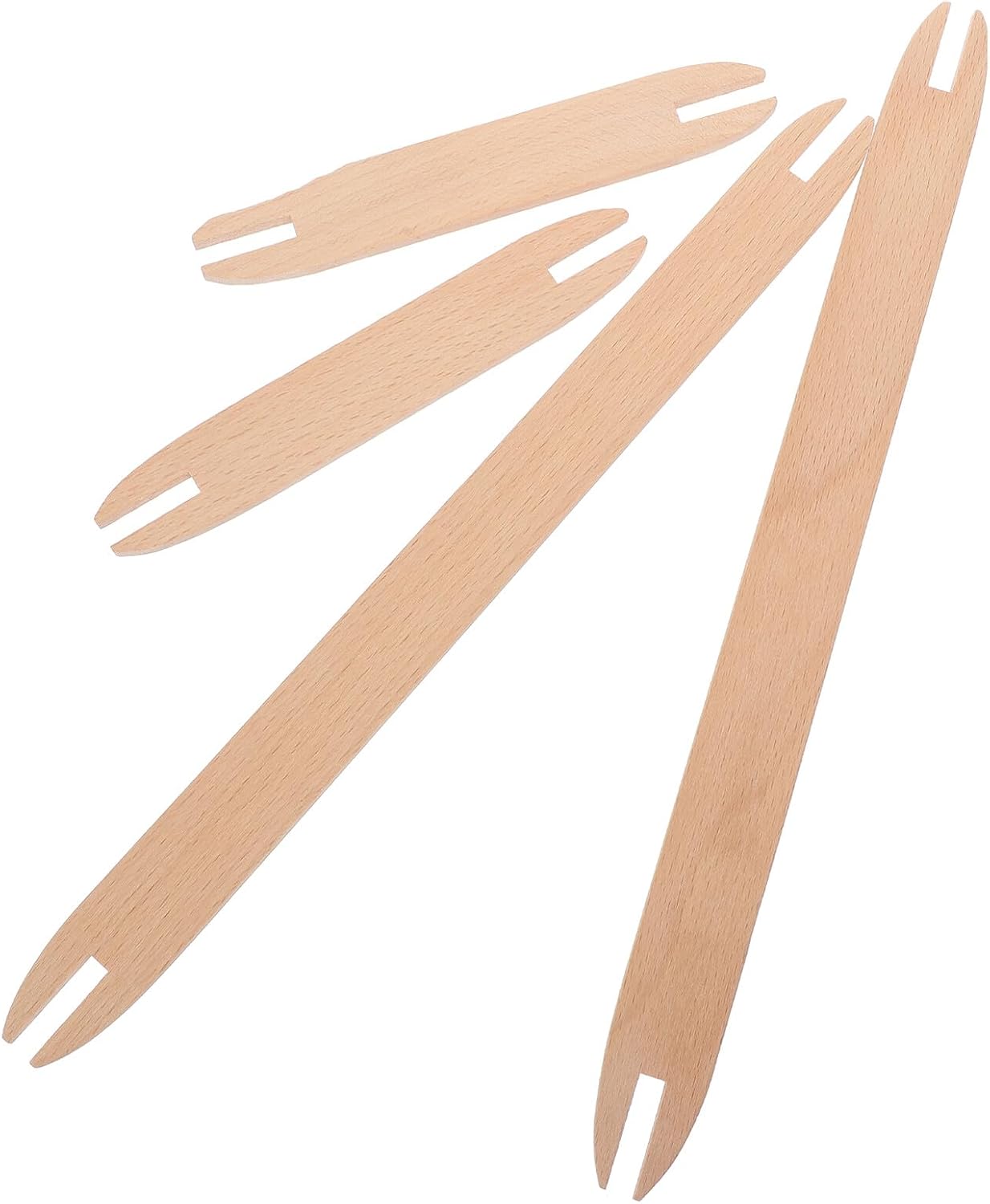 FUOYLOO Wooden Weaving Shuttles DIY Hand Weaving Kit Crochet Tools, Knitting Supplies, Rigid Heddle Frame Accessories