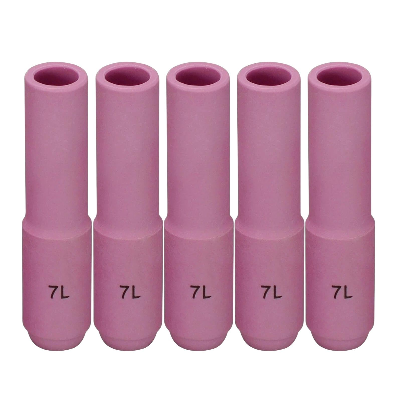 TIG Alumina Nozzles Ceramic Cup Long 10N47L #7 7/16" Orifice Compatible with WP 17 18 26 5pk