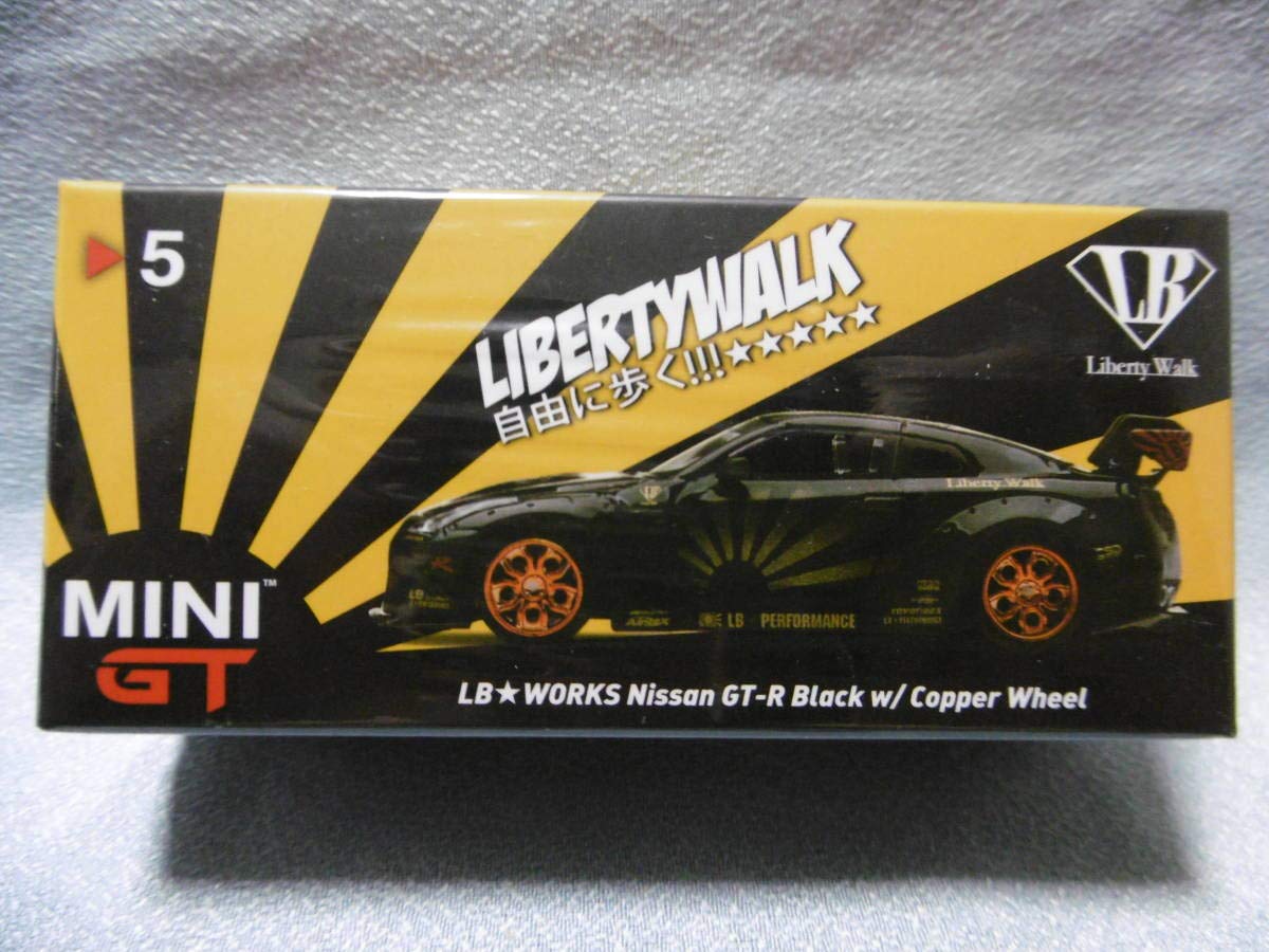 Amazon | 未開封 MINI GT 5 LB WORKS Nissan GT-R Black w/Copper 