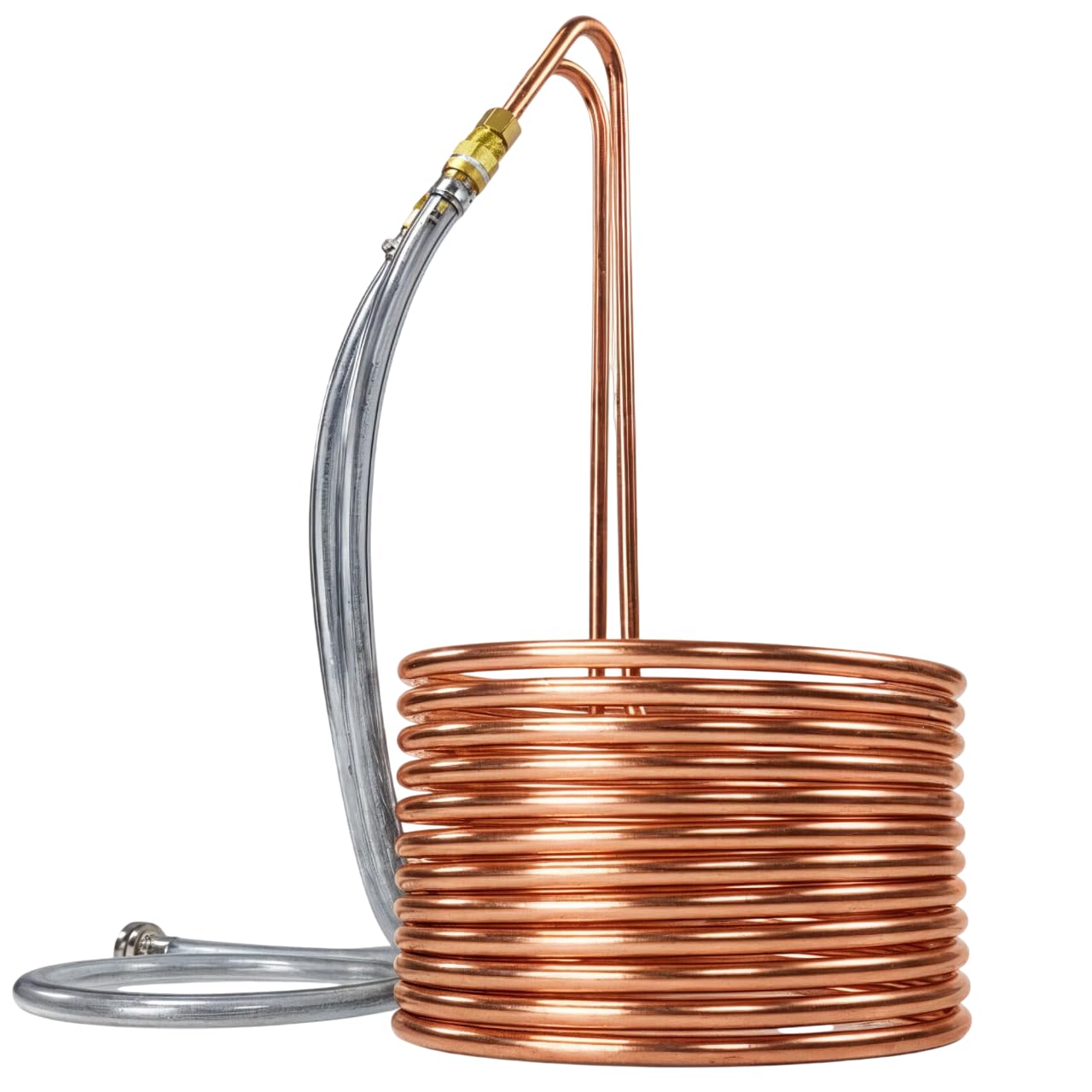Coldbreak Wort Chiller – 25 Foot Food Grade Copper Tubing Coil – Water Chiller for Ice Bath Beer Brewing – Copper Knockout Immersion Beer Chiller – Home Brewing Equipment (Made in USA)