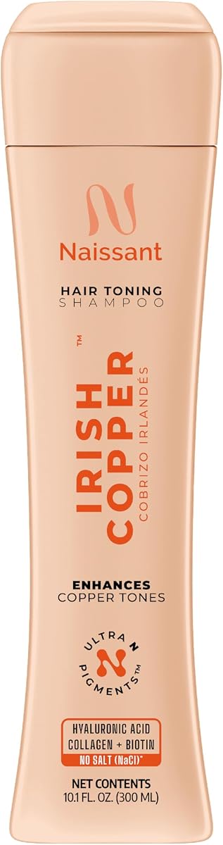Naissant Irish Copper Hair Toning Mask | Ultra High-Purity Pigments | Deposits Deep Copper Tone | Hyaluronic Acid, Collagen & Biotin | Paraben, Ammonia & Sulfate Free | 10.1 Fl. Oz