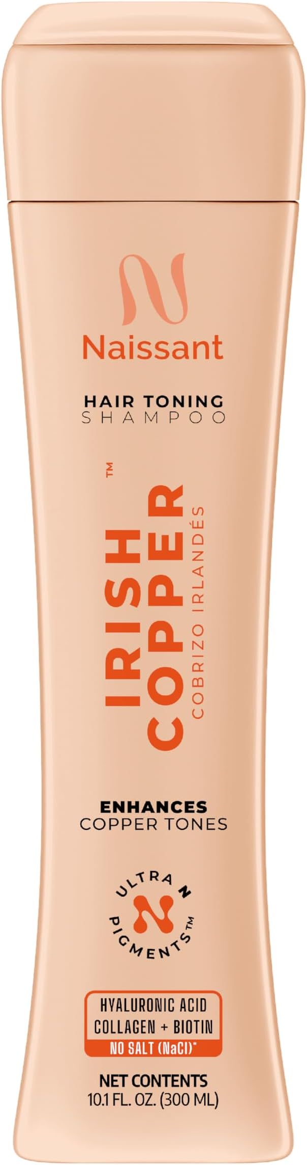 naissant Irish Copper Hair Toning Mask | Ultra High-Purity Pigments | Deposits Deep Copper Tone | Hyaluronic Acid, Collagen & Biotin | Paraben, Ammonia & Sulfate Free | 10.1 Fl. Oz