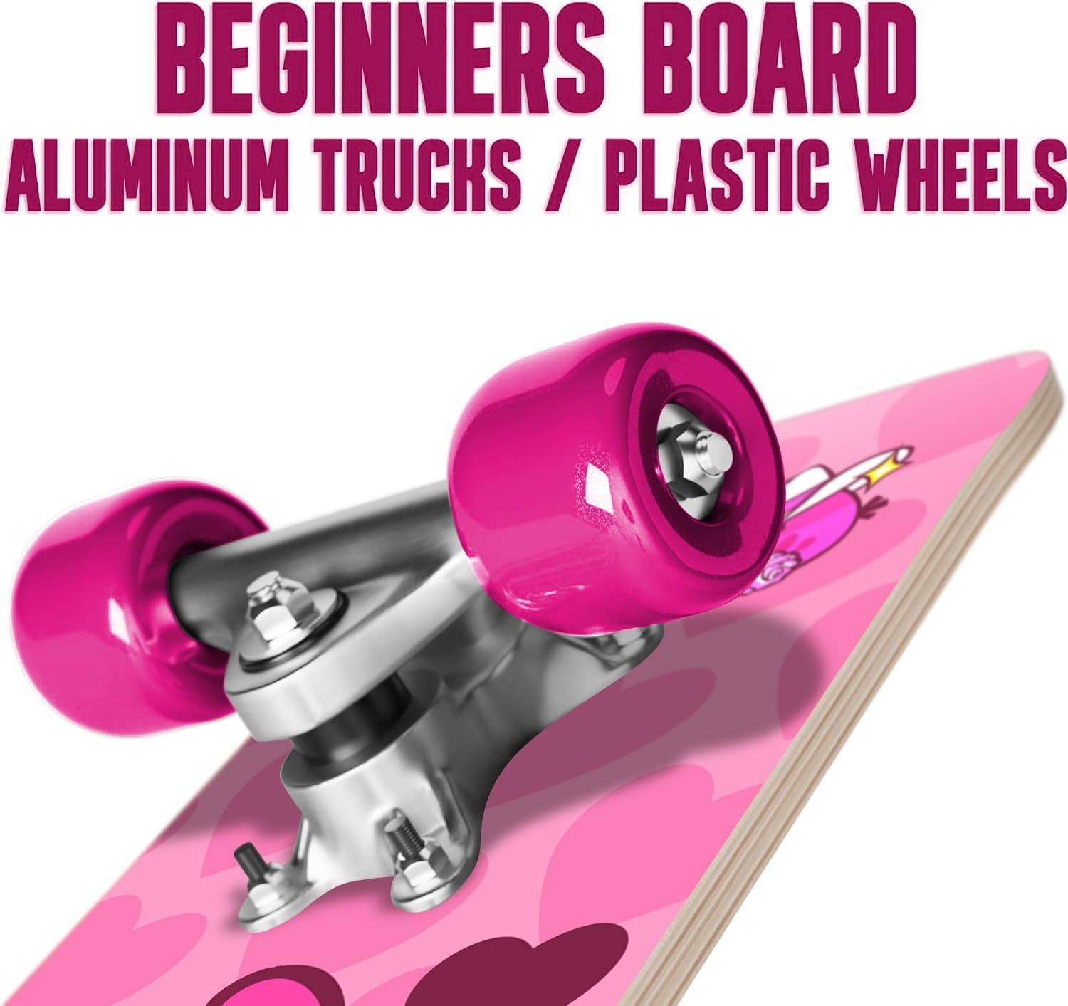 Kids Beginner Micro Mini Skateboard from Angry Birds - Learn Skateboarding in Style - Mini Wooden Cruiser Board with Cool Graphics for Boys & Girls 3-5 Years - 17” Deck, 54mm Wheels, Lightweight - Safe & Durable