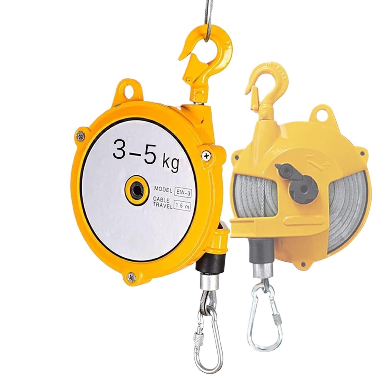 Bilanciatore a molla sospeso, Bilanciatore a molla Gancio in lega regolabile autobloccante da 1-7 kg(3 to 5KG)