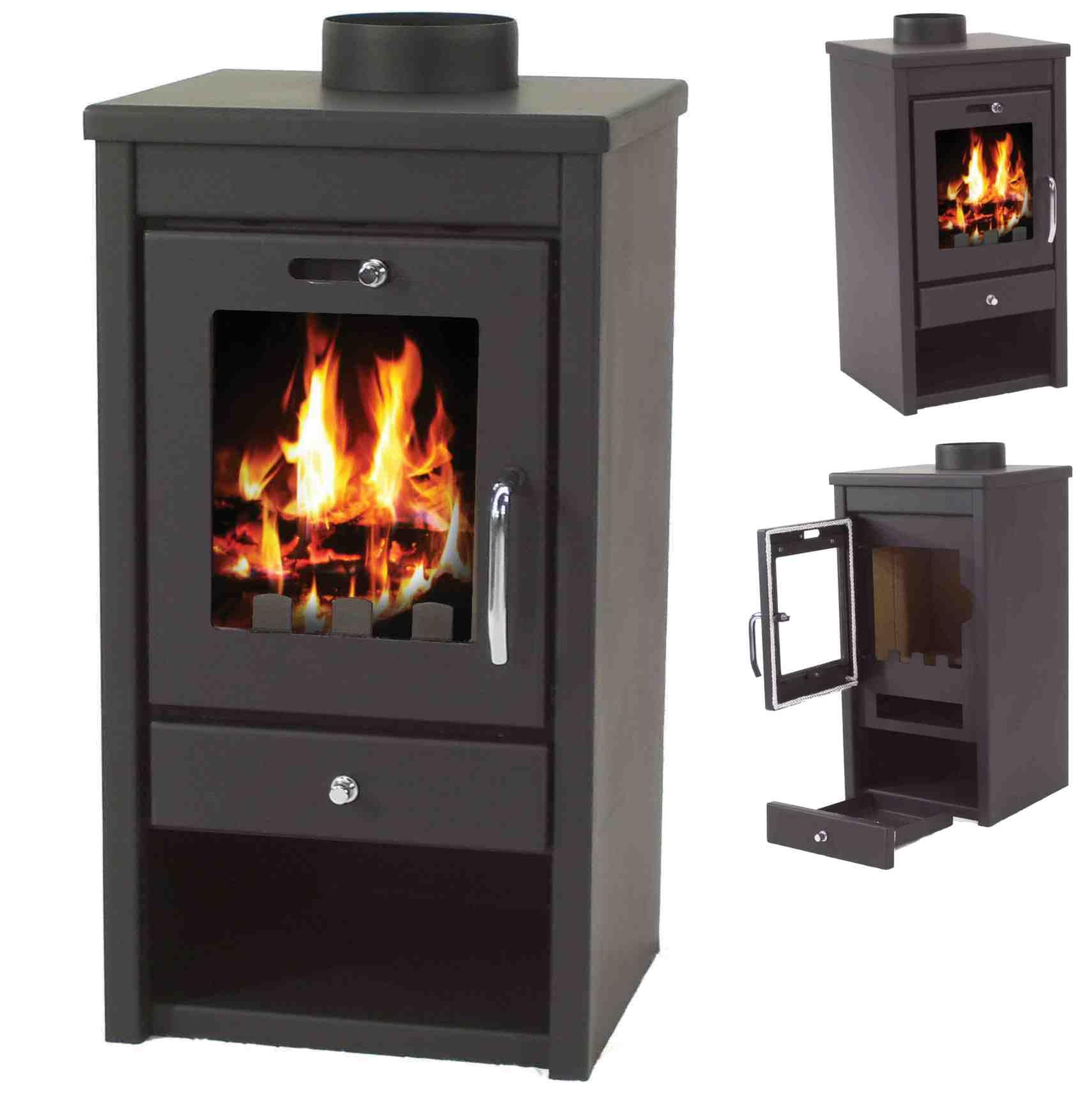 Kaminofen 7kW Holzofen Kachelofen Werkstattofen Heizofen Ofen Kamin A 56310 AWZ