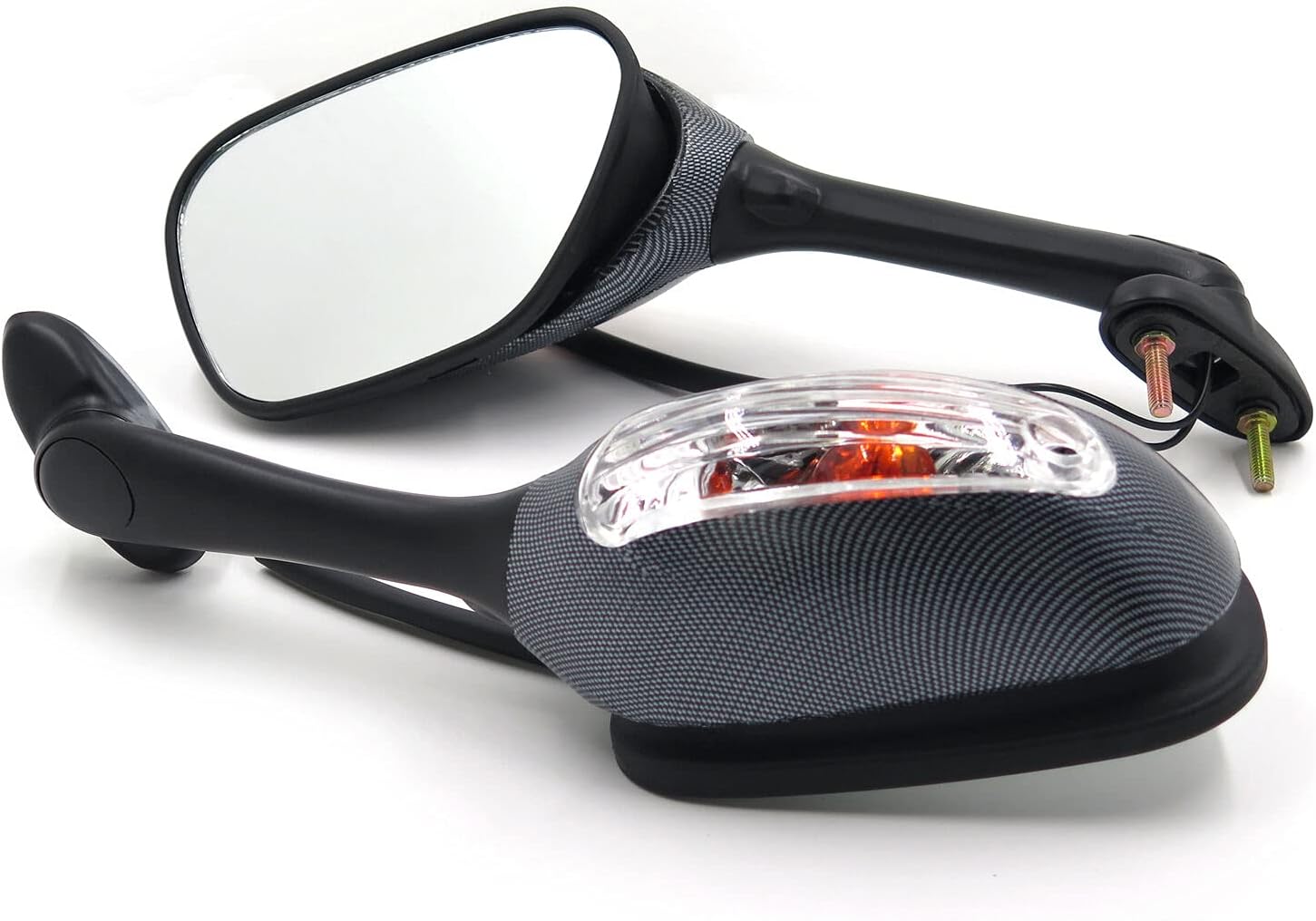 Motorcycle LED Turn Signal Side Mirrors Fit For Suzuki GSXR600 - Foto 11