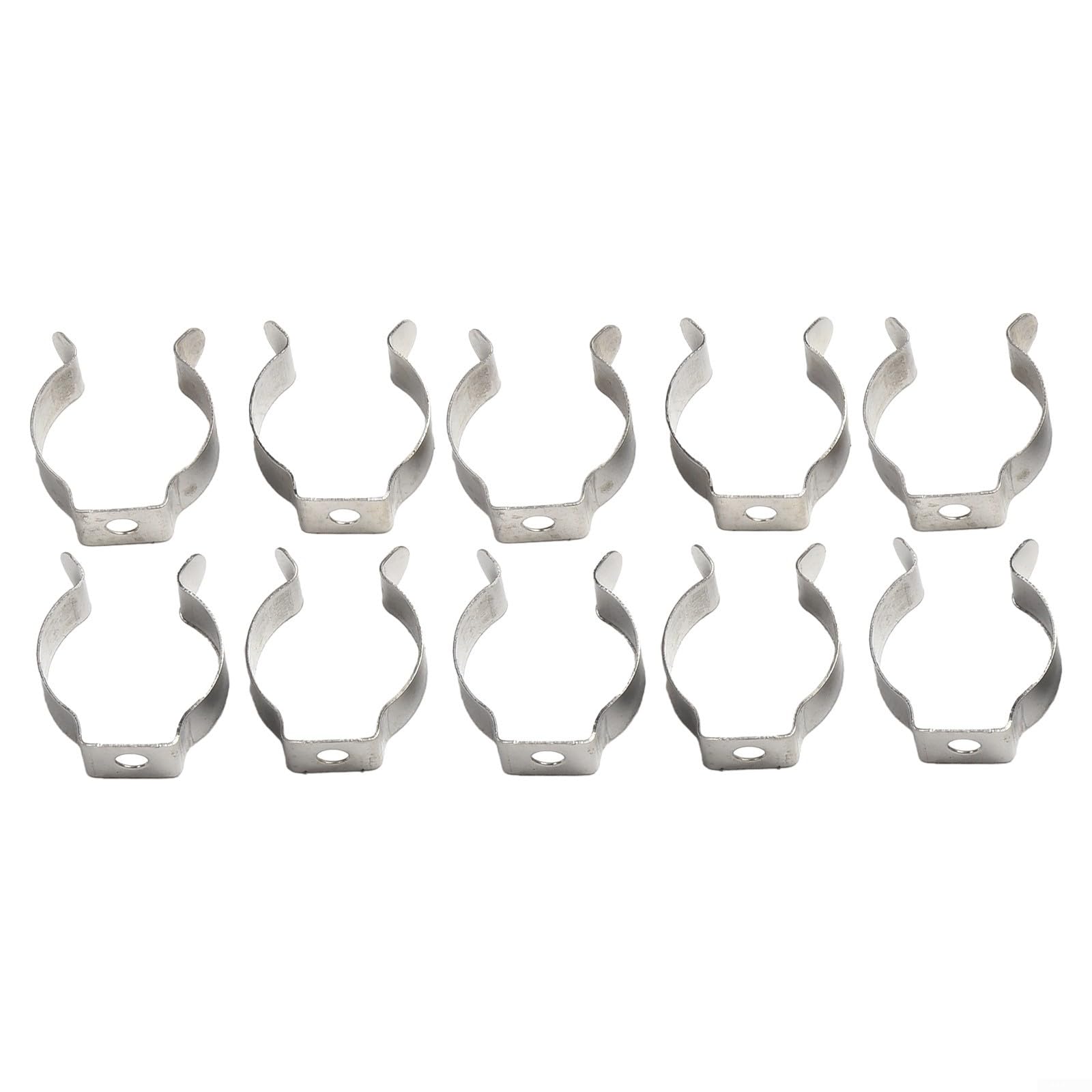 10pcs Heavy Duty Tool Spring Terry Clips Silver Manganese Steel Open Type Clamps Hardware 6mm/10mm/12mm/16mm/19mm/25mm/28mm(10mm)