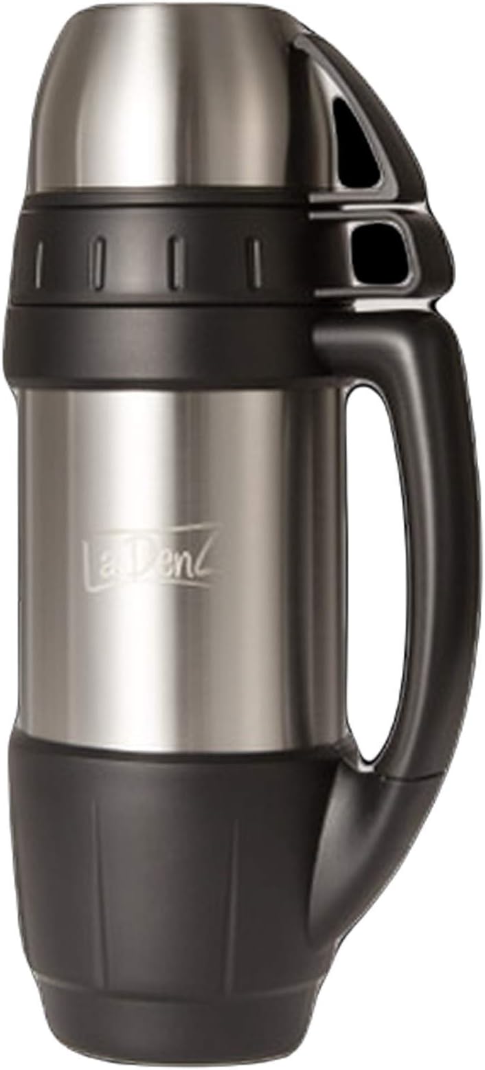Thermo Flask| 1 Litre | Stainless Steel Flask for Hot & Cold Drinks | Vacuum Insulated with 2 Cups - BPA Free | Perfect for Hot Coffee & Tea Outdoor, Camping, Work - Everywhere