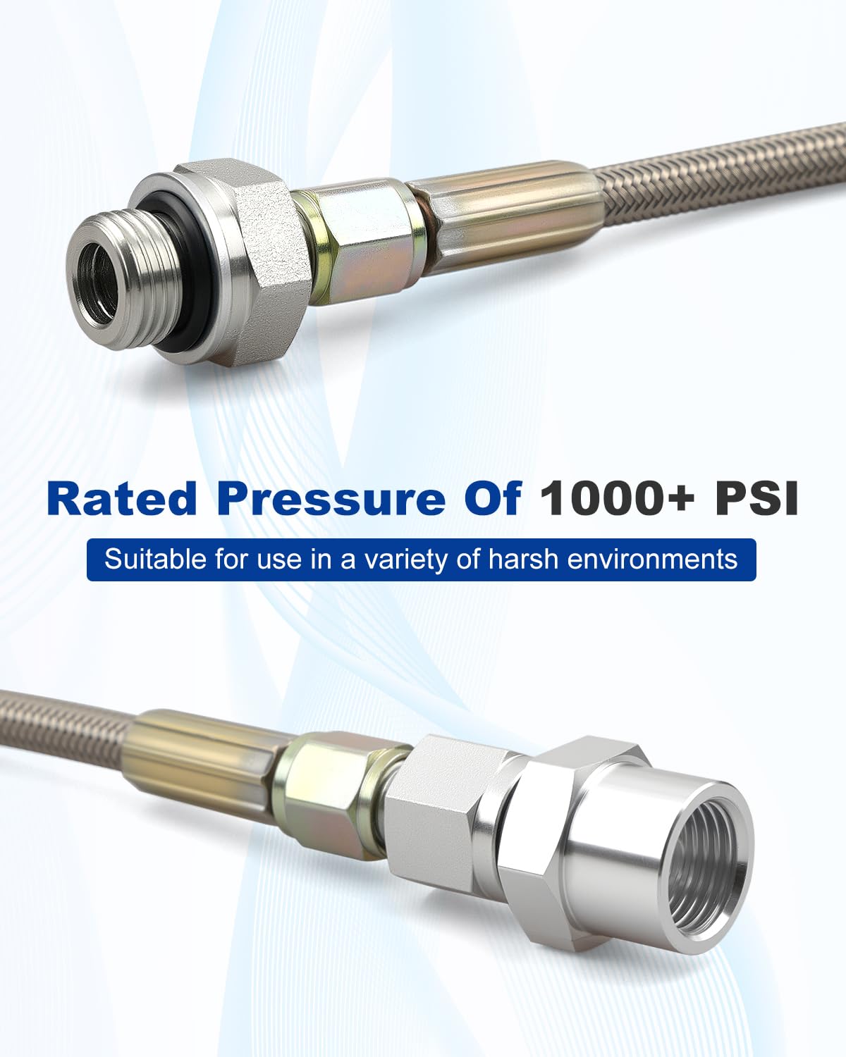 Oil Pressure Sensor Relocation Hose Kit Fit for C5 C6 Corvette Chevy Silverado Tahoe Trailblazer Corvette Suburban GMC Sierra Yukon Cadillac Escalade Buick with LS Engines