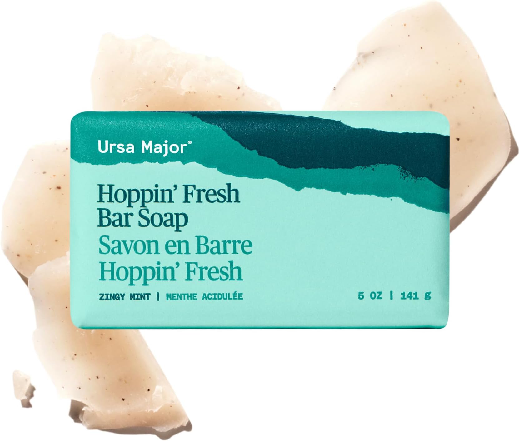 Natural Bar Soap | Morning Mojo Bar Soap | Exfoliating Soap with Peppermint, Eucalyptus and Rosemary | Formulated for Men and Women | 5 ounces