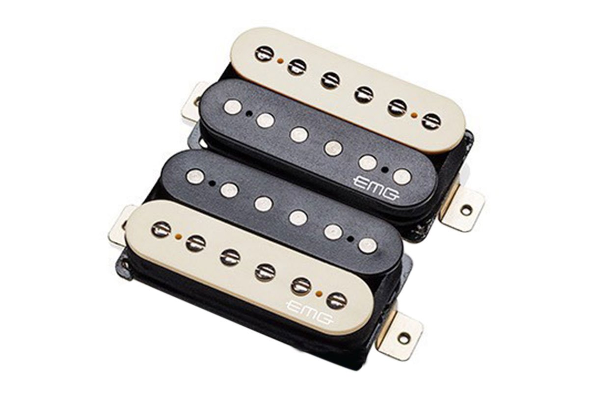 Super 77 Retro Active Electric Guitar Humbucker Pickup Set, Zebra