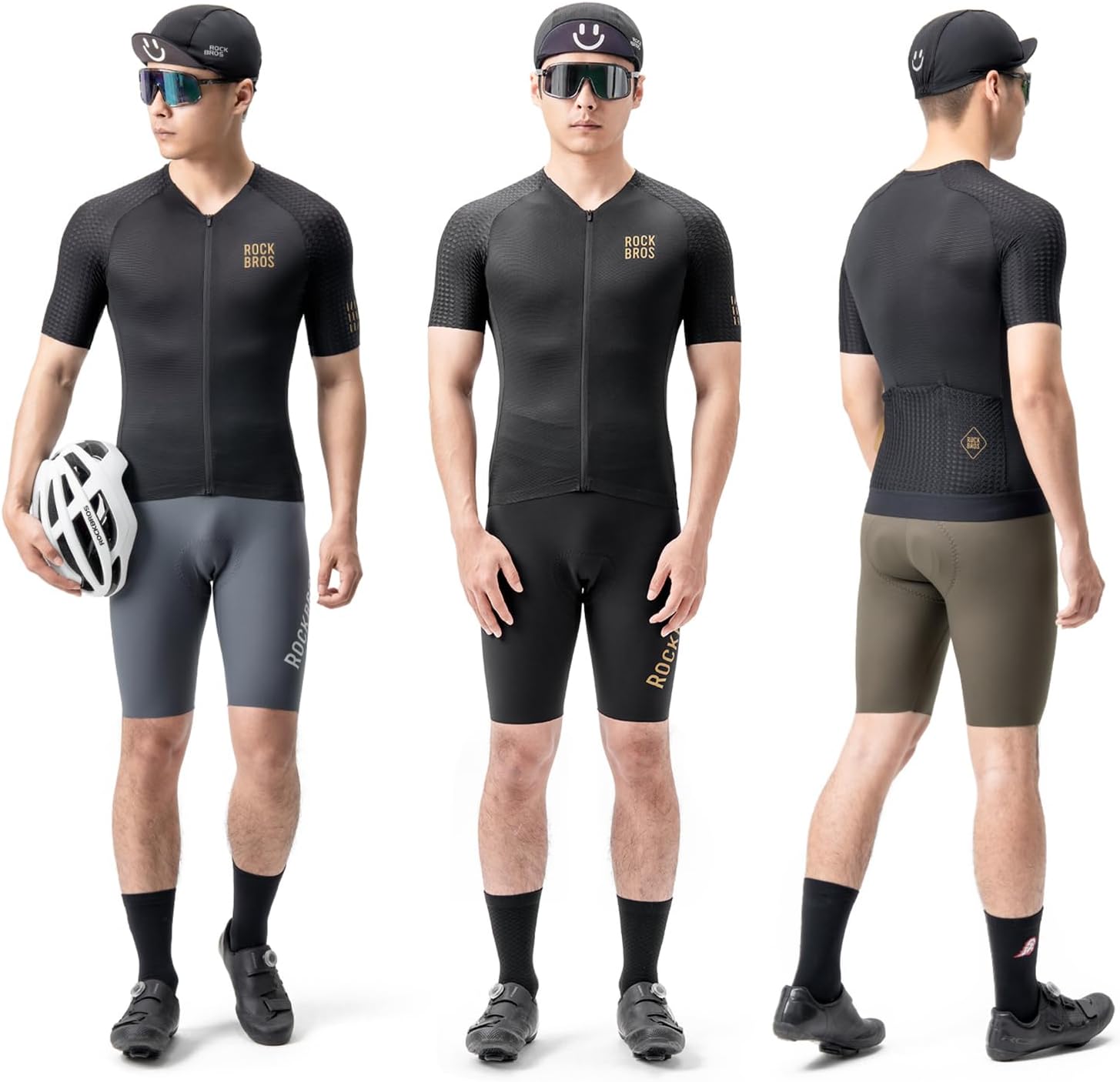 ROCKBROS Men’s Bike Shorts with Padded Cycling Road Biking Riding Breathable Shorts Tight for Men - Image 2