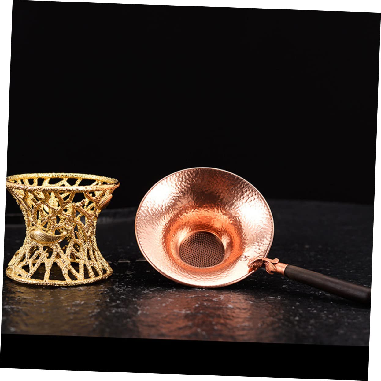 TOPBATHY 3piezas Infusor De Té De Cobre Patrón De Colador Para Infusiones De Té y Hierbas Accesorio Práctico Para Amantes