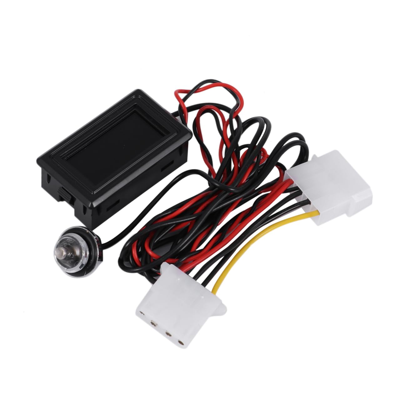 Mikikit Digital Pointer Display Pc Water Cooling Thermometer 4 Pin Power Plug 5v-24v Easy Install