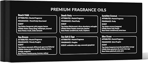 Miniatura 4 de HIQILI Gold Coast - Aceite aromático de 0.3 x 0.3 fl oz para hacer aromas de velas, aceites perfumados para velas de soja, jabón, slime, difusor de
