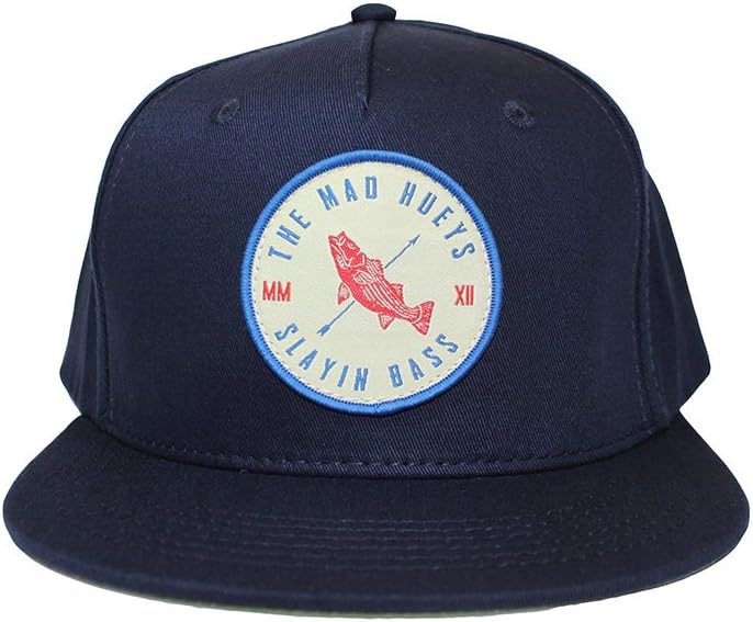 The Mad Hueys Snapback Hat Collection (Bass Slayer Navy)