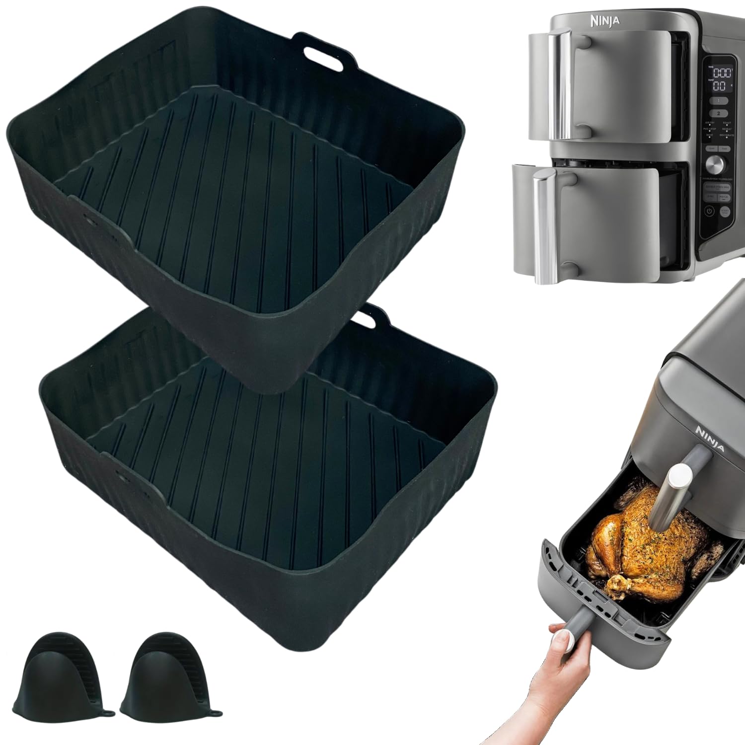 Air Fryer Liners for Ninja Double Stack XL: Ninja Double Stack
