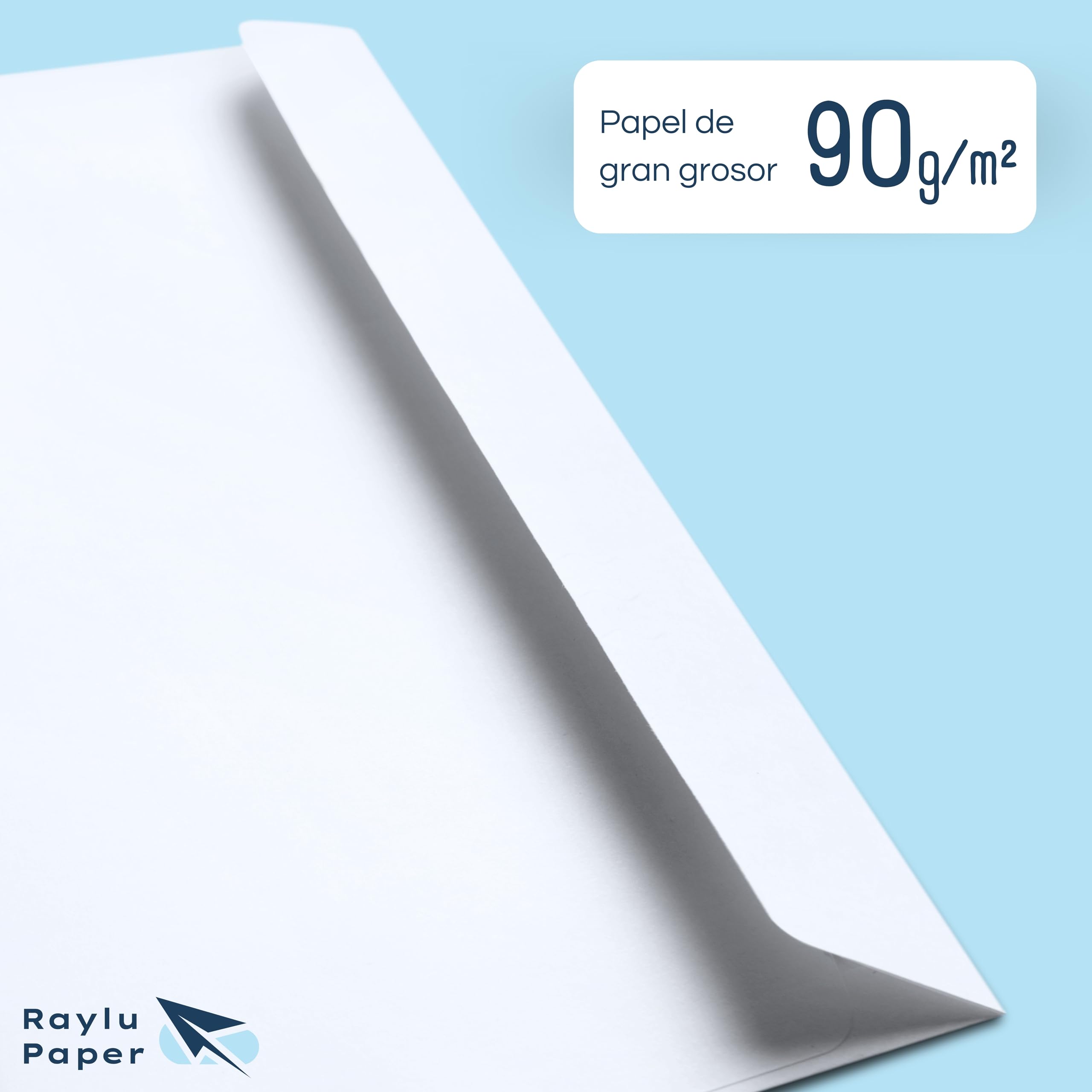 RAYLU PAPER papierowe białe koperty z samoprzylepnym zamknięciem do wysyłania dokumentów i listów, łatwe uszczelnienie, grubość 90 g/m² (C4, 250 sztuk)
