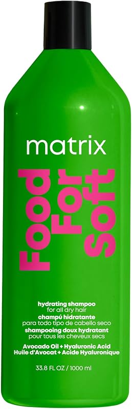Food For Soft Shampoo – For Dry & Brittle Hair | Vegan, with avocado oil and hyaluronic acid, moisturizes, hydrates, softens, and smooths