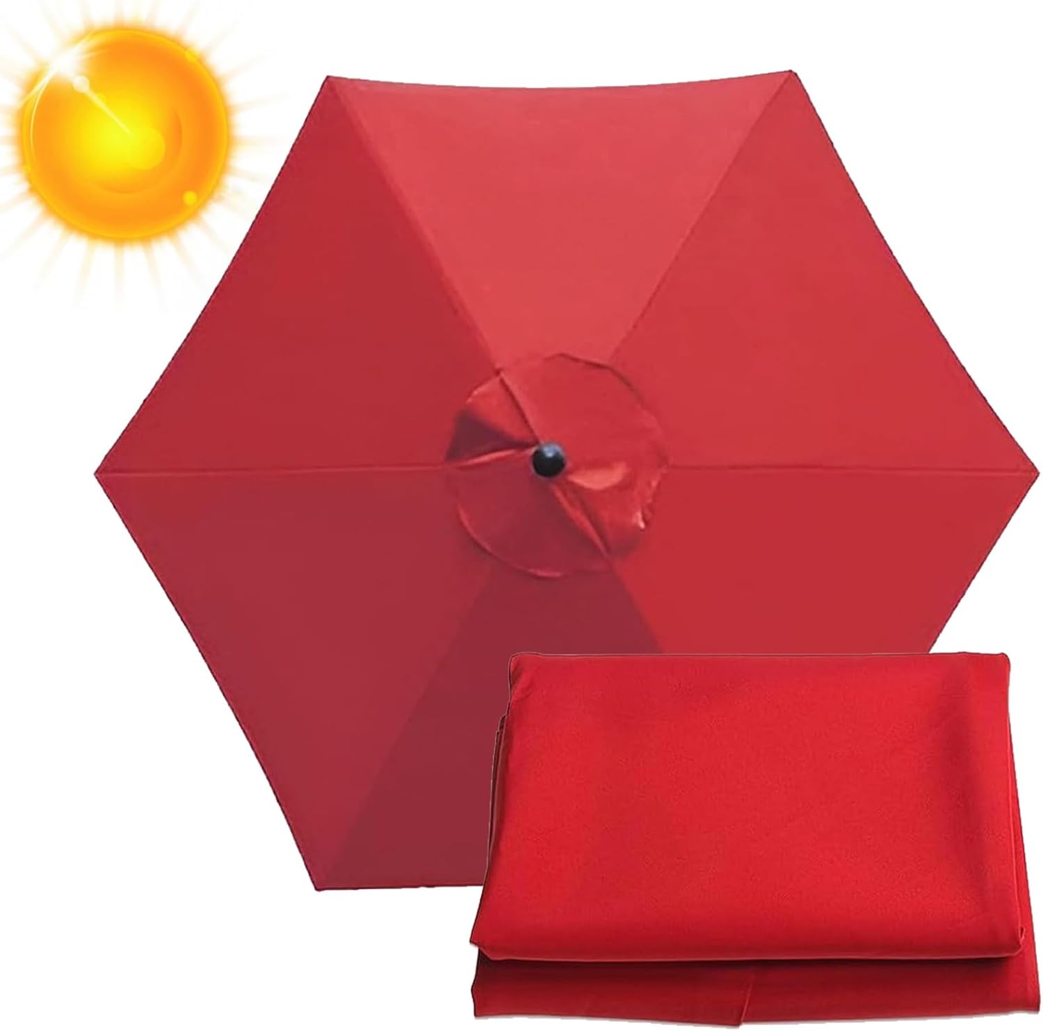 Patio Outdoor Table Market Yard Umbrella Replacement Top Cover 200cm/270cm/300cm Universal Umbrella Replacement Cloth Waterproof