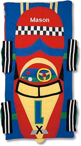 Lillian Vernon Personalized Indoor Sleeping Bag - Kids Sleepover & Napper Sleep Sack - Plush, Cute, & Cozy Cotton Poly Blend - Girls, Boys, &