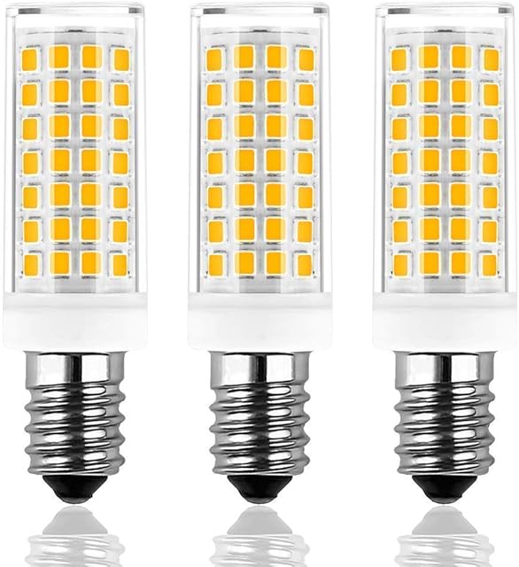 Brolight E14 led Bulbs, No Flicker, No Strobe,Dimmable,Small Edison Screw,SES LED Chandelier Bulbs, Warm White(3000K),6W Equivalent to 60W Halogen Bulbs,500LM,AC230V,Pack of 3 [Energy Class A+]