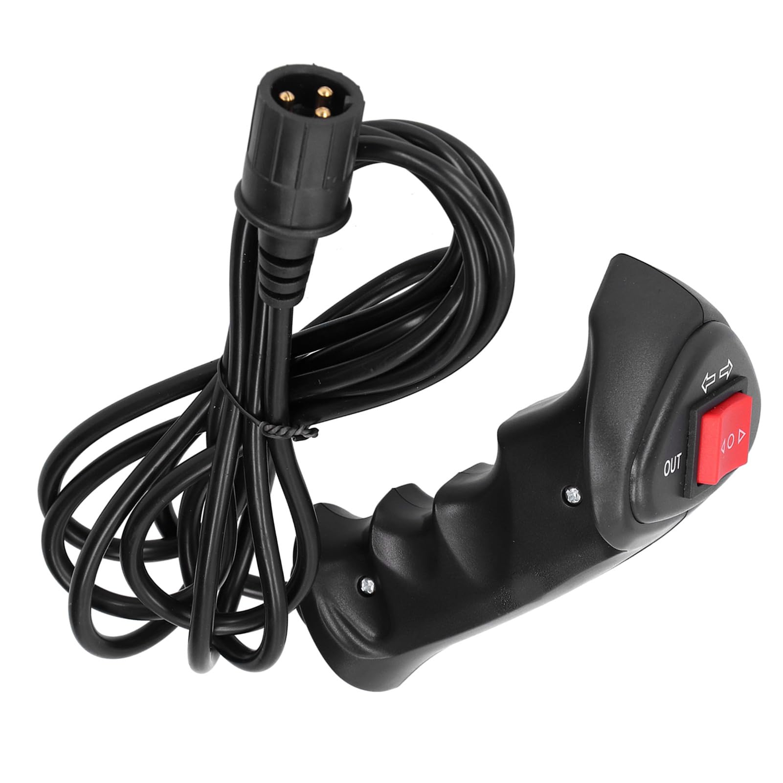 3Pin Control de mano de cabrestante de repuesto, control remoto de cabrestante con conector de 3 pines con mango ergonómico, cable de conexión de 9,2 pies de largo