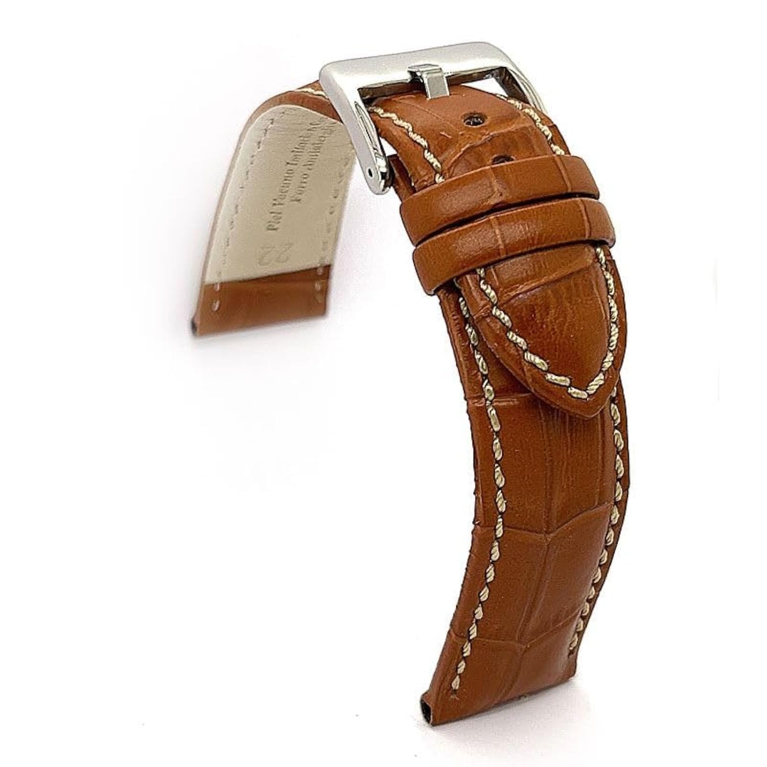 Pelle Vitello Italiana Cinturino Orologio In Pelle Coccodrillo