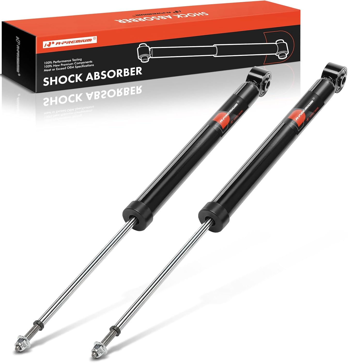 A-Premium Rear Shocks Compatible with Honda Accord 2018-2023 - 2x Replacement Suspension Shock Absorber Strut