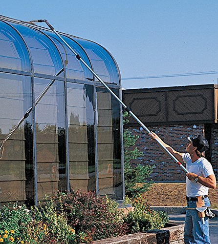 Dysmio Lighting 8 to 22-Feet AlumiGlass Extension Pole, with Rubber Grip and anodized aluminum slider