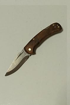DepoTrend Terra 4034 Çelik Ahşap Kabzalı Sırttan Kilitli Çakı (15 cm)