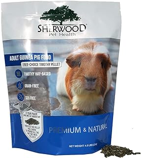 Sherwood Pet Health Adult Guinea Pig Food - Free Choice Timothy Pellet-4.5lbs