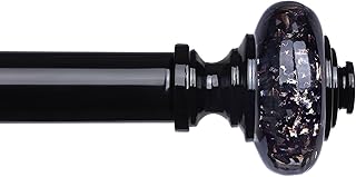 12 Curtain Rod Ideas for Simple Functional Decorative Support 112 Black Crystal Curtain Rods for Windows 48 to 84 Inch, Decorative Vintage...