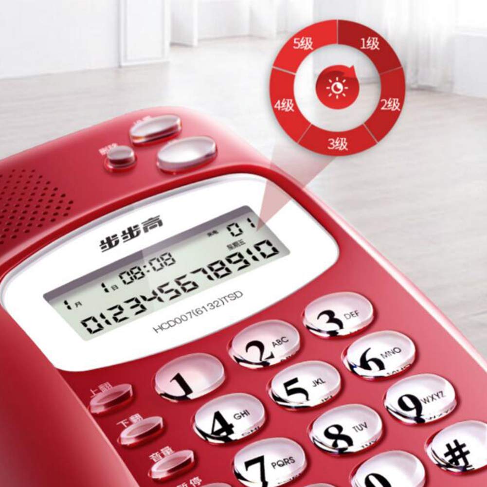 Telefono fisso cablato Telefono fisso Home Office Telefono fisso Suoneria grande Pulsante retroilluminato Enterprise Home Classico Telefono da tavolo Telefono cablato domestico, Telefono fisso per