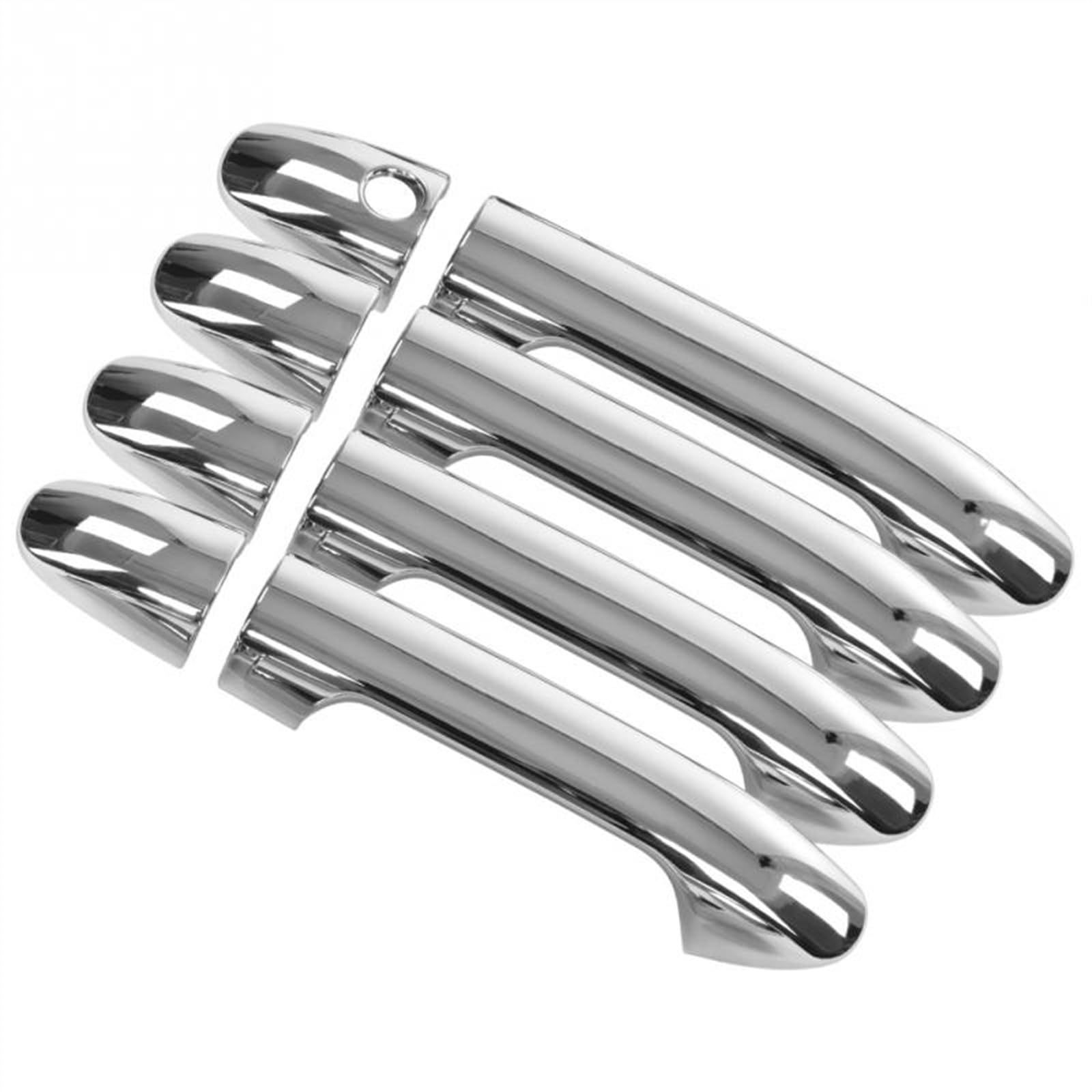8 Piezas Cubierta Cromada Para Manija De Puerta Exterior - Compatible Con Mercedes Vito W447 (2014-2017) ABS Galvanizado