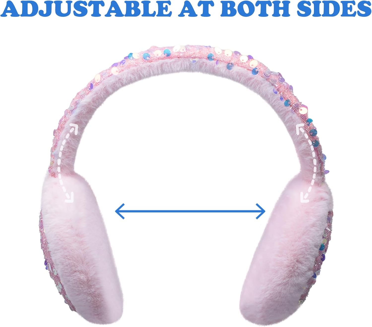 Girls Sequins Earmuffs for Winter Warm Plush Ear Cover Cold Weather Outdoor Toddler Kids Boys Cute Ear Warmer - Image 9