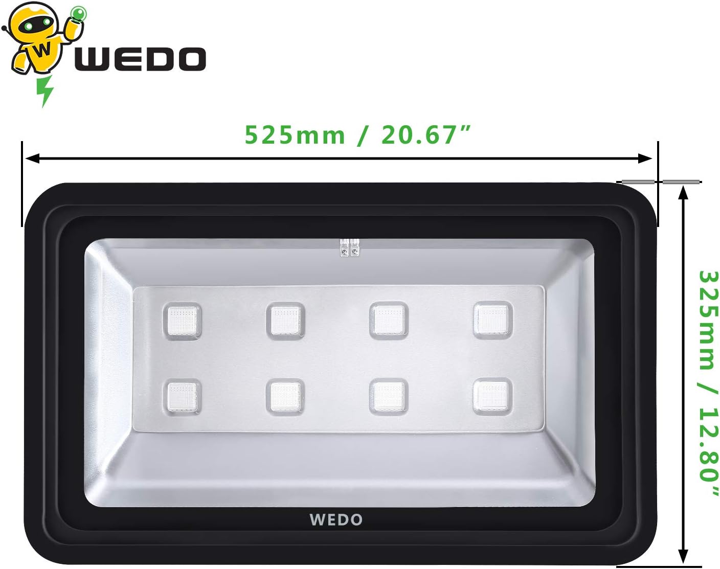 Best Deal WEDO RGB Flood Light, 400W Outdoor RGB LED Flood Lights Lamp (Black Shell) 16 Colors Change 4 Modes with Remote Control Wall Wash Light Landscape Business Lighting for Garden Yard Park Courtyard