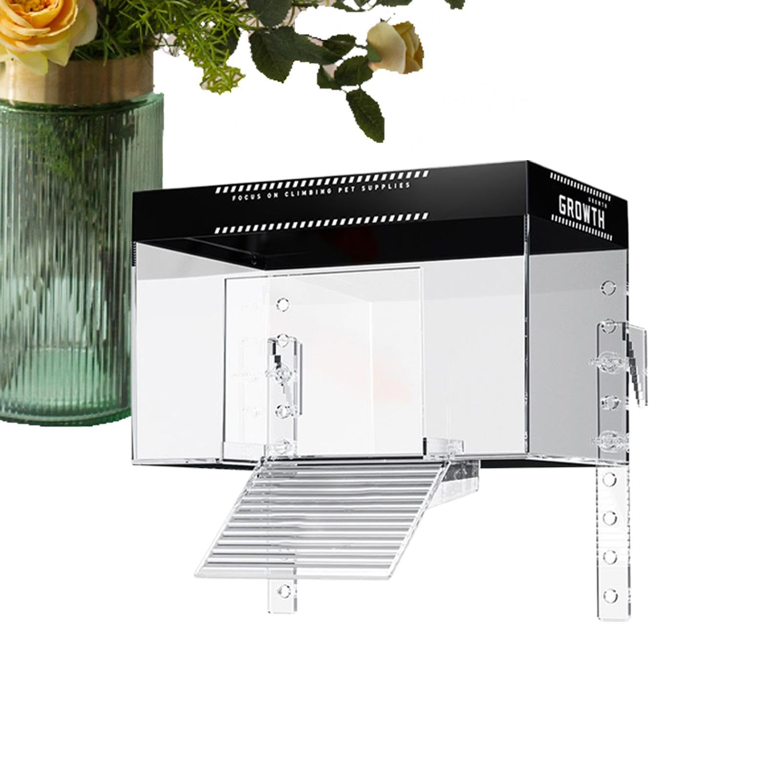 Yianyal Basking Dock for Turtle Tank | Pet Turtle Basking Area Over Tank - Reptile Resting Land Aquatic Terrapin Enclosure Cage for Observation for Restaurant, Balcony