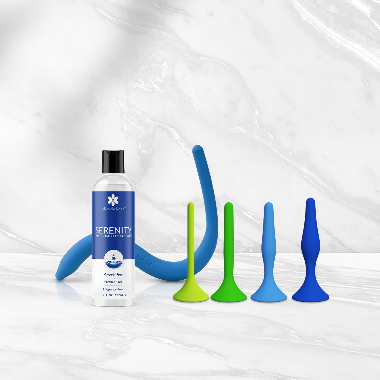 Rectal Dilator Trainer Set für Männer und Frauen - Beckenbodentherapie Werkzeug - Medizinisches Silikon - 4er Pack, Größen 1-4